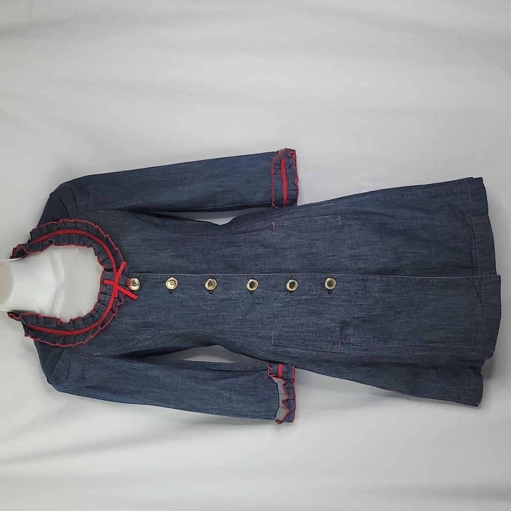 Roccobarocco fashion denim dress sz 4